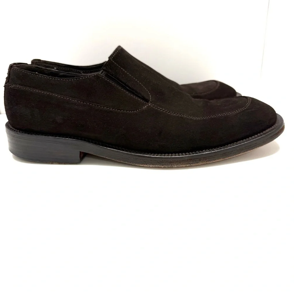 Giorgio Armani Men’s Size 10 US/43.5 EU  Dark Brown Suede Loafers